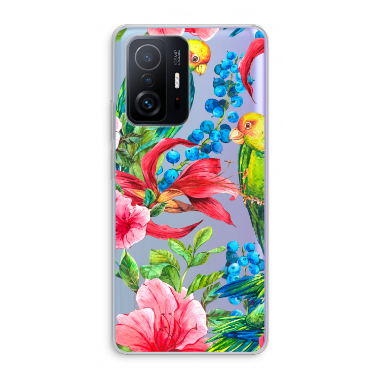 Papegaaien: Xiaomi 11T Transparant Hoesje