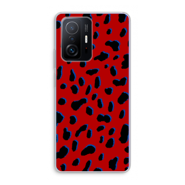 Red Leopard: Xiaomi 11T Pro Transparant Hoesje