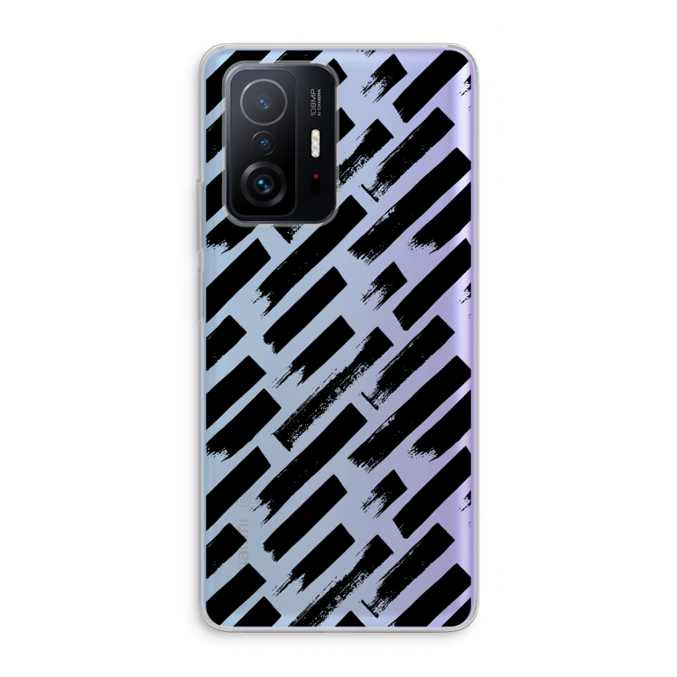Zwarte vegen: Xiaomi 11T Pro Transparant Hoesje