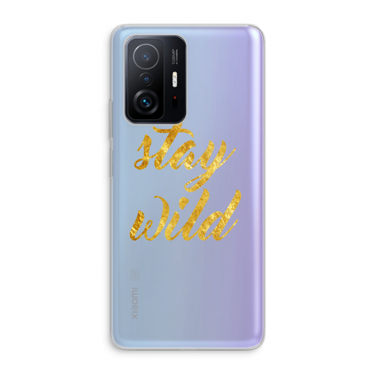 Stay wild: Xiaomi 11T Pro Transparant Hoesje