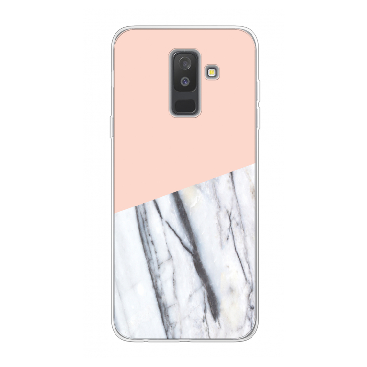 A touch of peach: Samsung Galaxy A6 Plus (2018) Transparant Hoesje