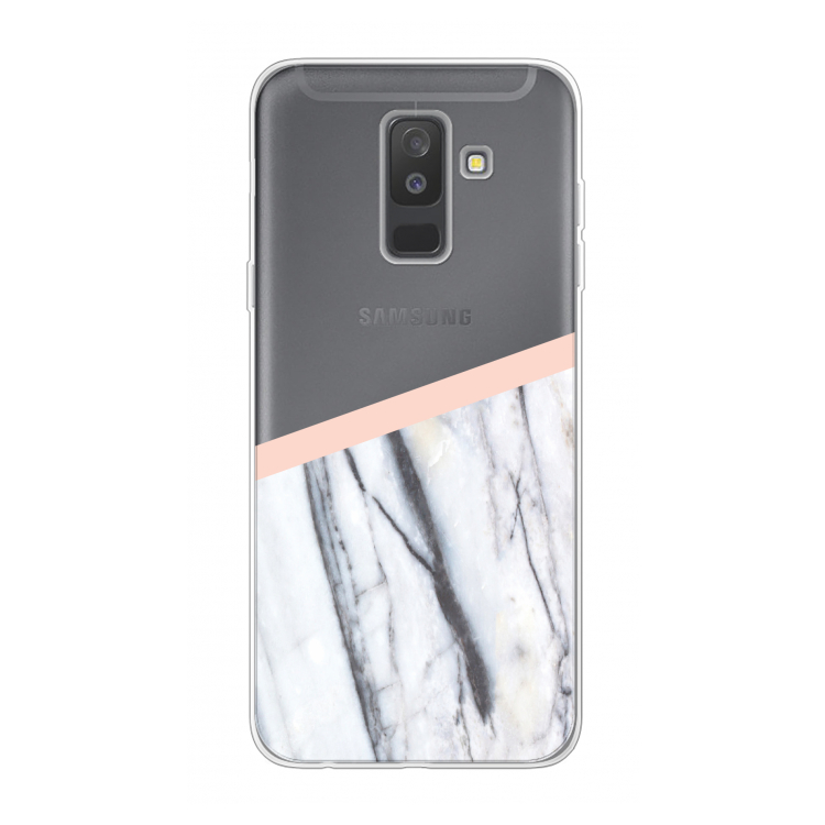 A touch of peach: Samsung Galaxy A6 Plus (2018) Transparant Hoesje