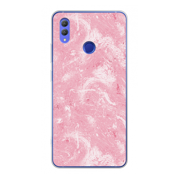 Abstract Painting Pink: Honor Note 10 Transparant Hoesje