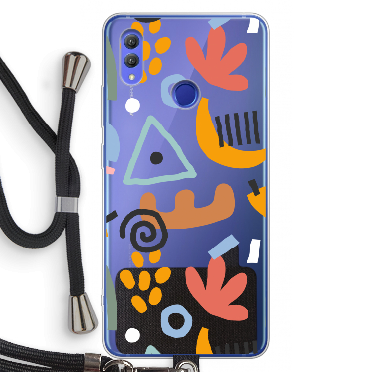 Abstract: Honor Note 10 Transparant Hoesje met koord