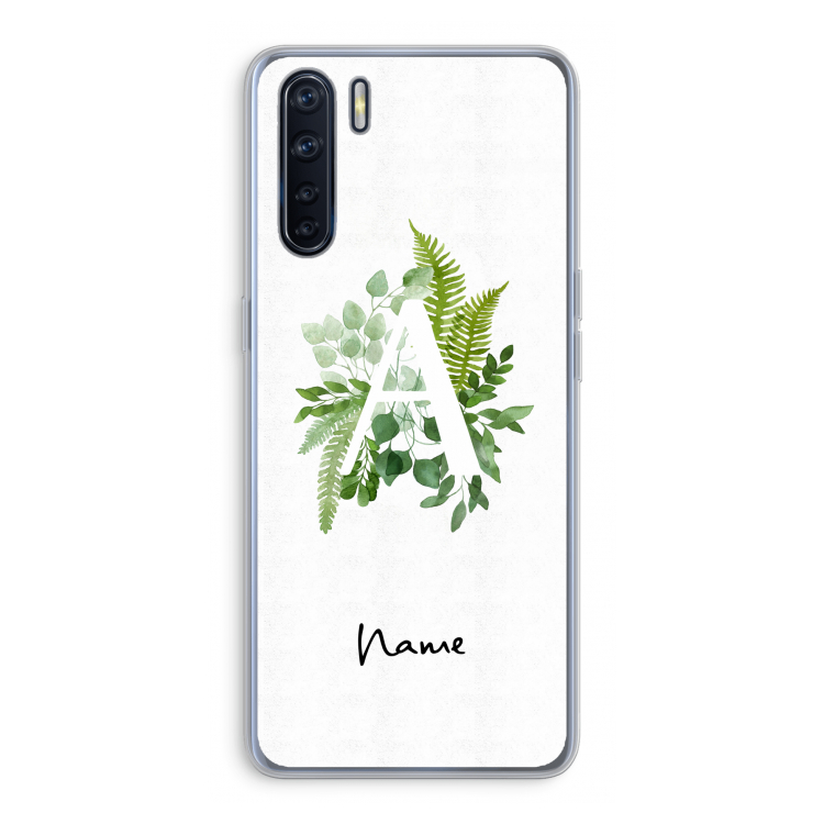 Green Brush: Oppo A91 Transparant Hoesje
