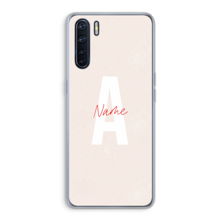Strawberry Milkshake: Oppo A91 Transparant Hoesje