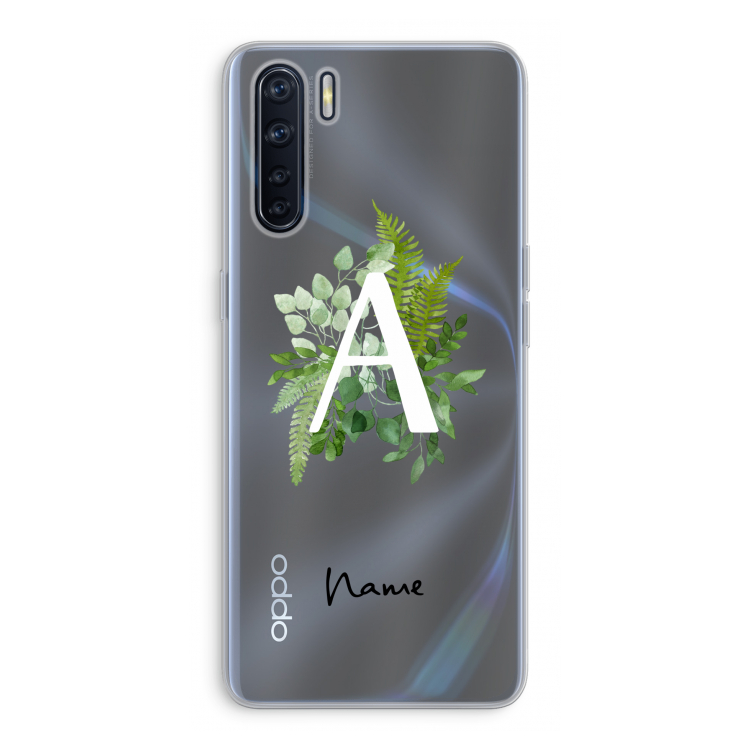 Green Brush: Oppo A91 Transparant Hoesje
