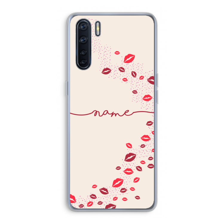Kusjes: Oppo A91 Transparant Hoesje