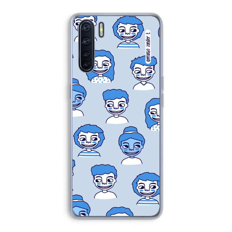 Gezichtjes: Oppo A91 Transparant Hoesje