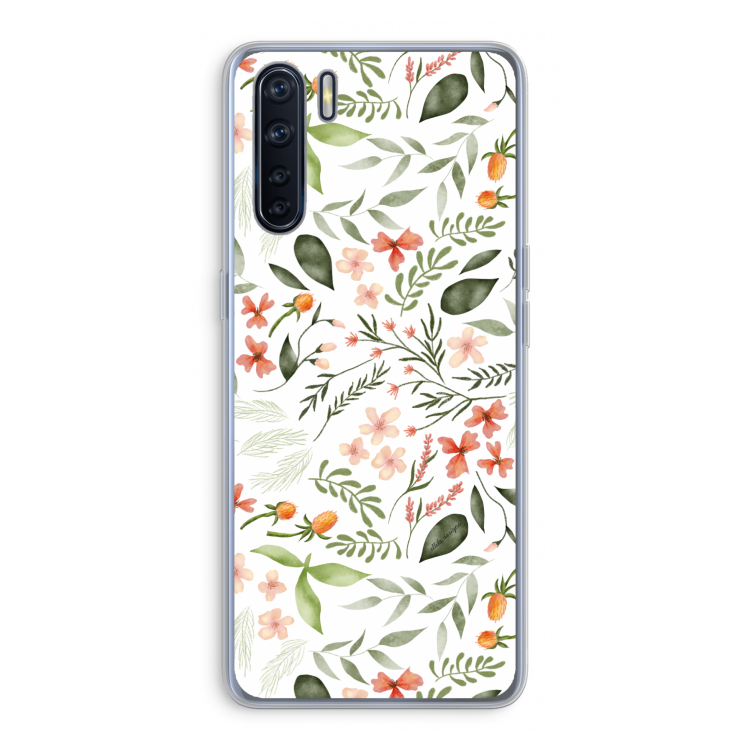 Sweet little flowers: Oppo A91 Transparant Hoesje
