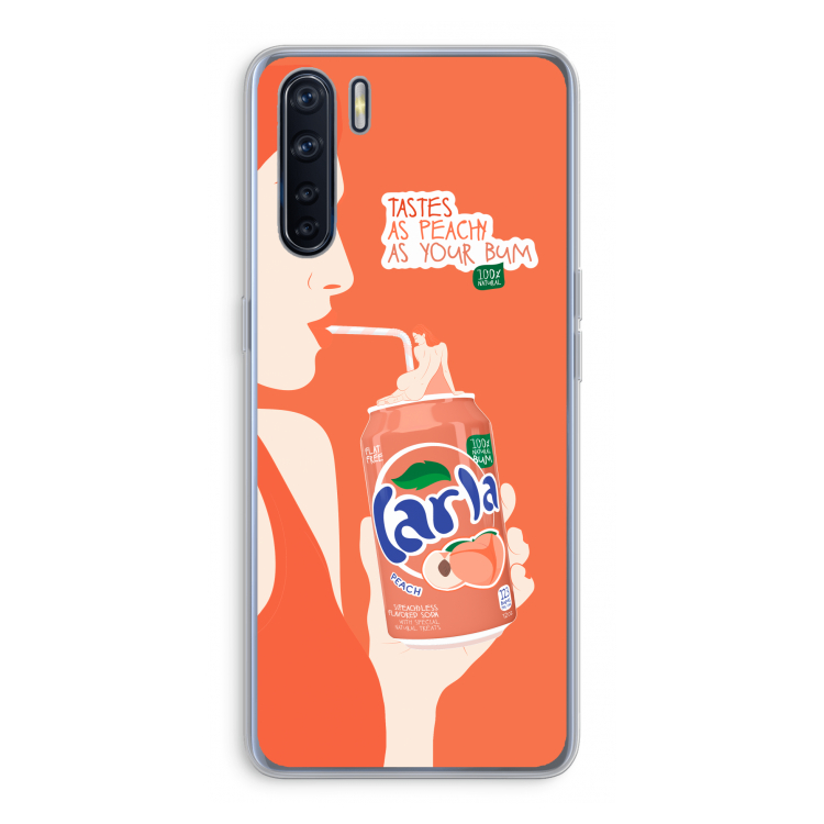 Peach please!: Oppo A91 Transparant Hoesje