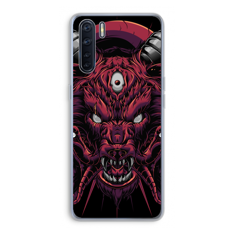 Hell Hound and Serpents: Oppo A91 Transparant Hoesje