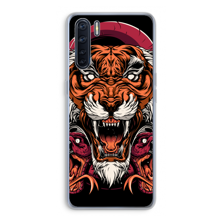 Tiger and Rattlesnakes: Oppo A91 Transparant Hoesje
