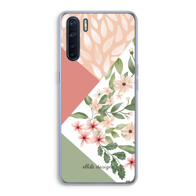 Sweet heaven geometrics: Oppo A91 Transparant Hoesje