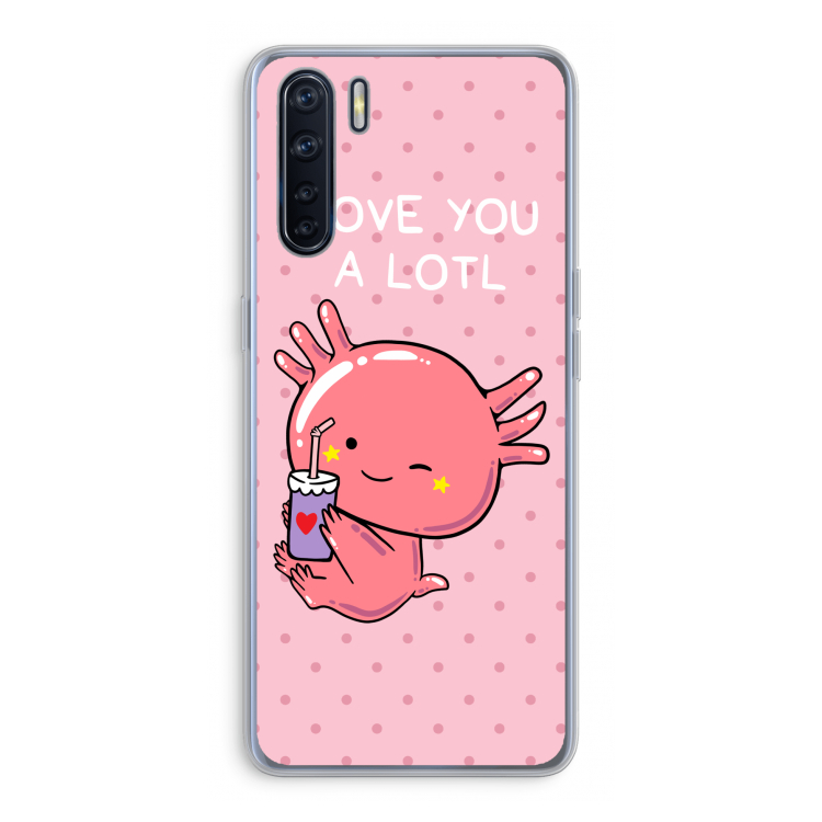 Love You A Lotl: Oppo A91 Transparant Hoesje