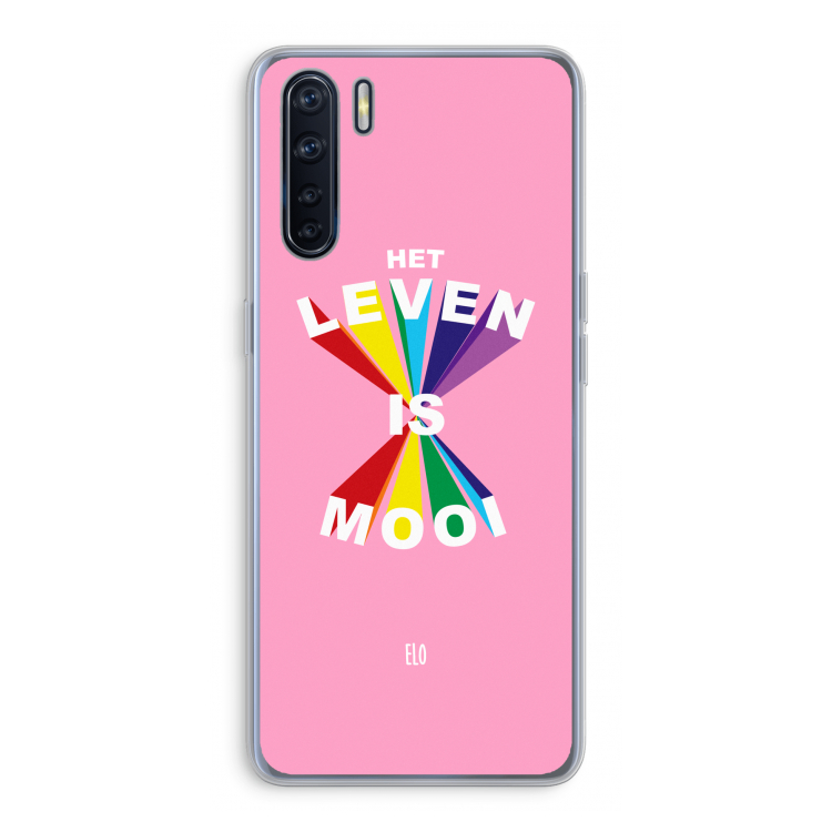 Het Leven Is Mooi: Oppo A91 Transparant Hoesje