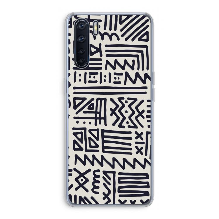 Marrakech print: Oppo A91 Transparant Hoesje