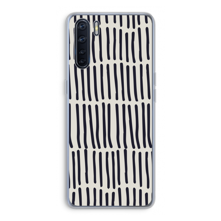 Moroccan stripes: Oppo A91 Transparant Hoesje