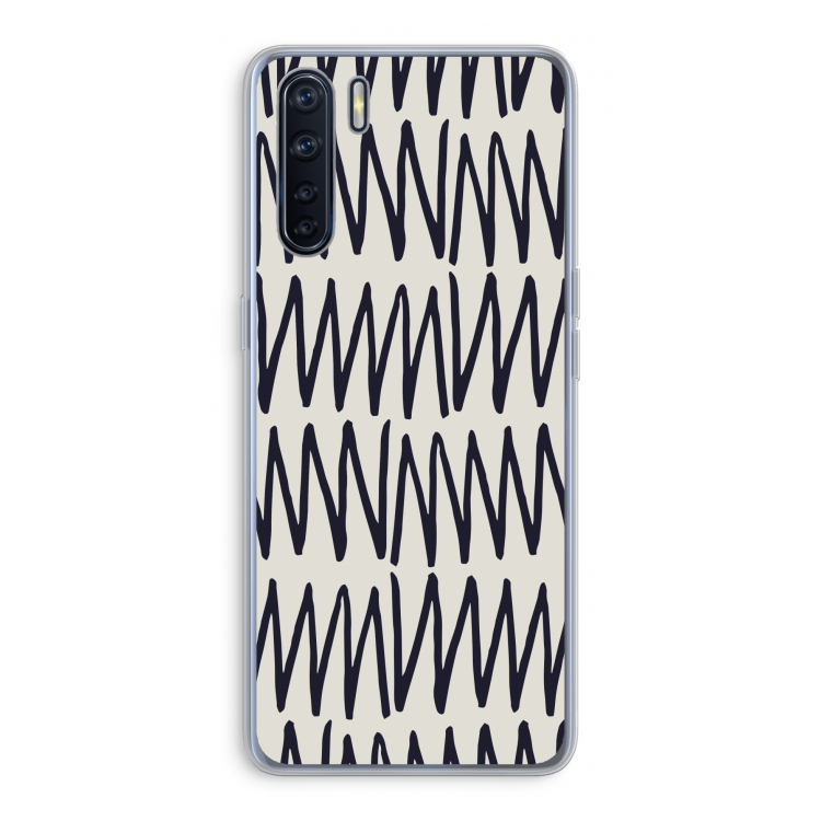 Marrakech Zigzag: Oppo A91 Transparant Hoesje