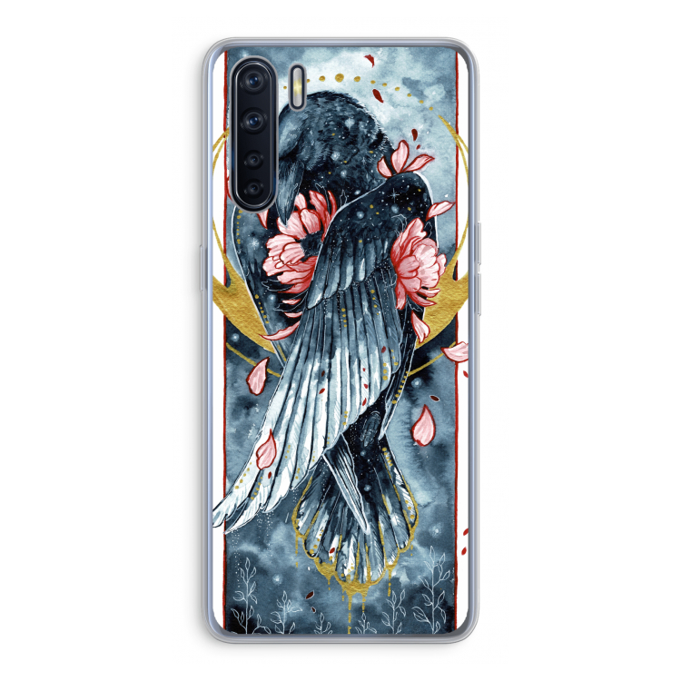 Golden Raven: Oppo A91 Transparant Hoesje