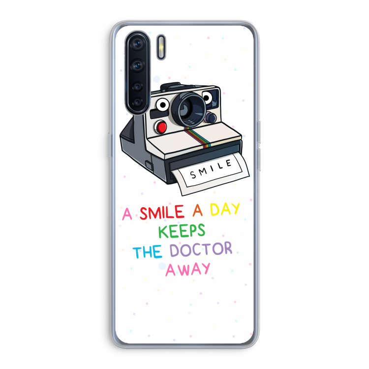 Smile: Oppo A91 Transparant Hoesje