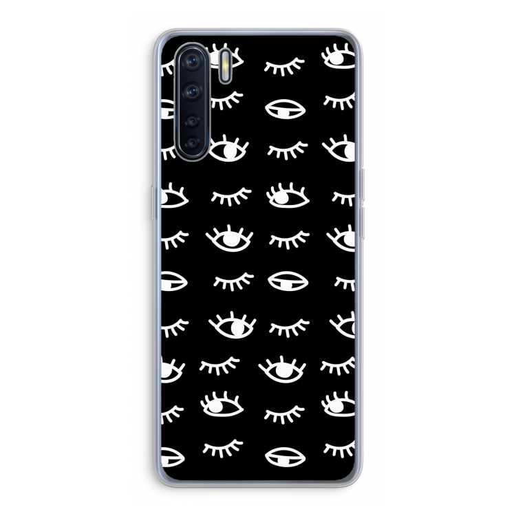 Eye pattern #3: Oppo A91 Transparant Hoesje