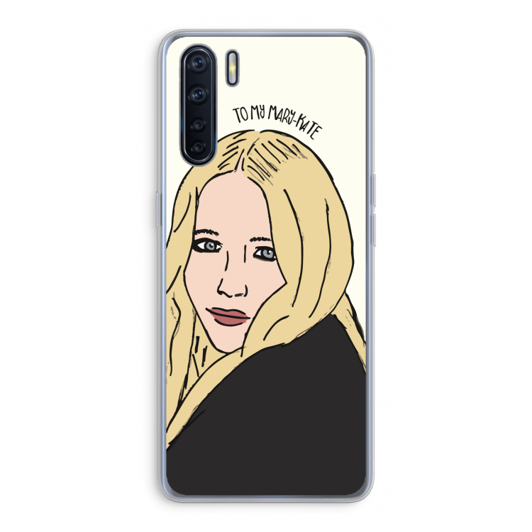 Mary Kate: Oppo A91 Transparant Hoesje