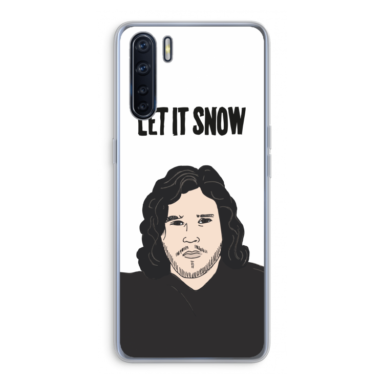 Let It Snow: Oppo A91 Transparant Hoesje