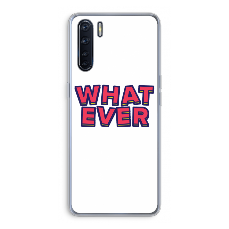 Whatever: Oppo A91 Transparant Hoesje