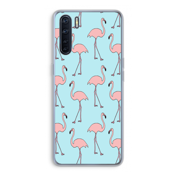 Anything Flamingoes: Oppo A91 Transparant Hoesje
