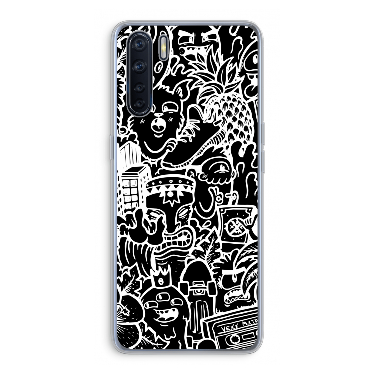 Vexx Black Mixtape: Oppo A91 Transparant Hoesje