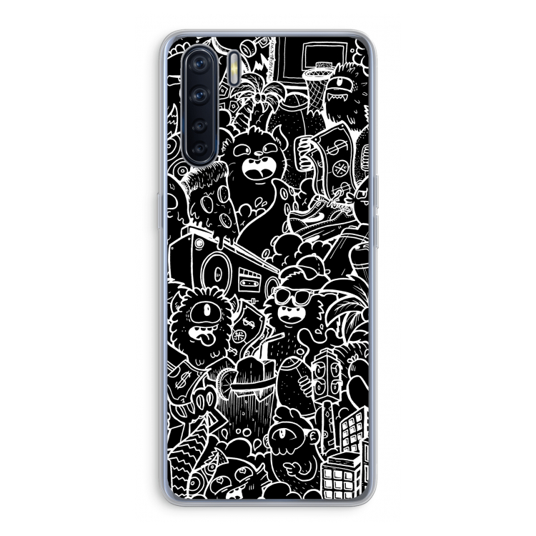 Vexx Black City : Oppo A91 Transparant Hoesje