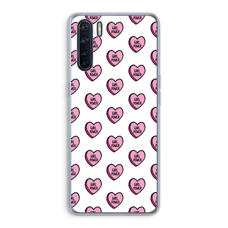 GIRL POWER: Oppo A91 Transparant Hoesje