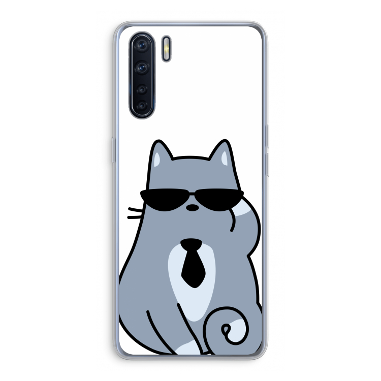 Cool cat: Oppo A91 Transparant Hoesje