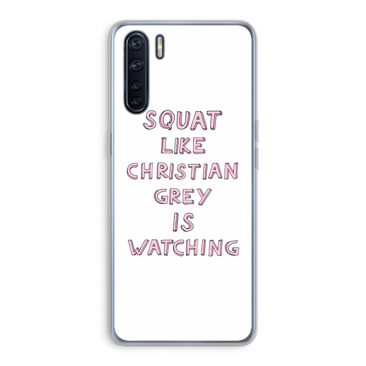 Christian Grey: Oppo A91 Transparant Hoesje