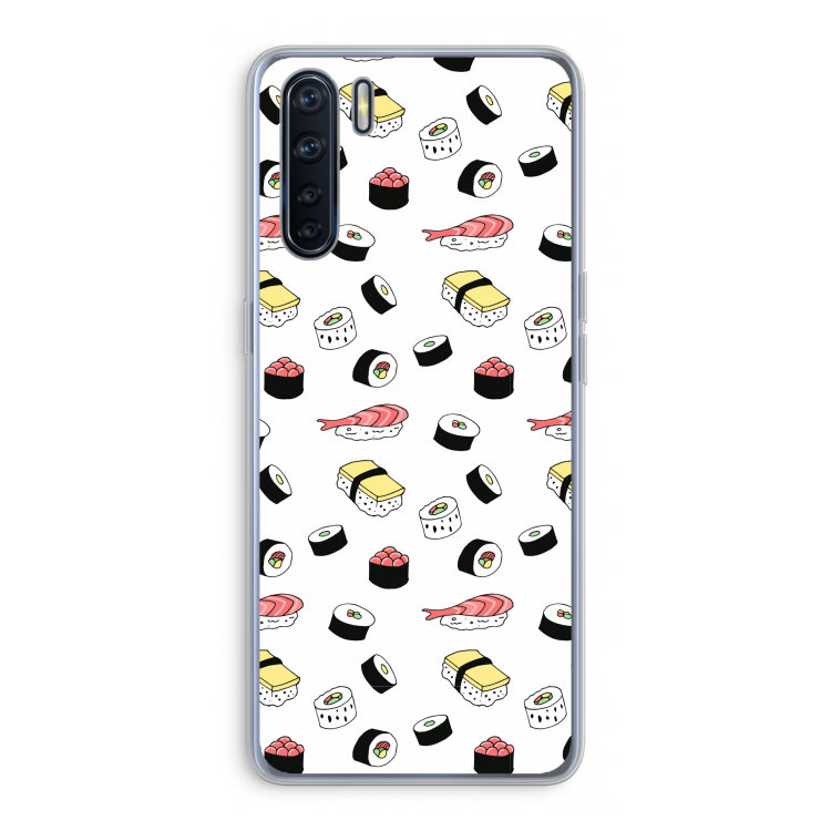 Sushi time: Oppo A91 Transparant Hoesje