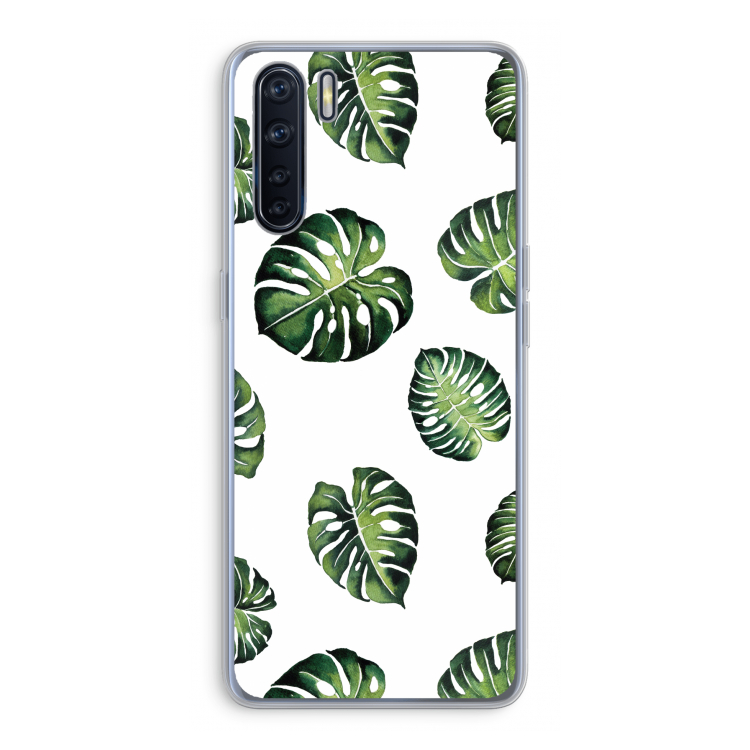 Tropische bladeren: Oppo A91 Transparant Hoesje