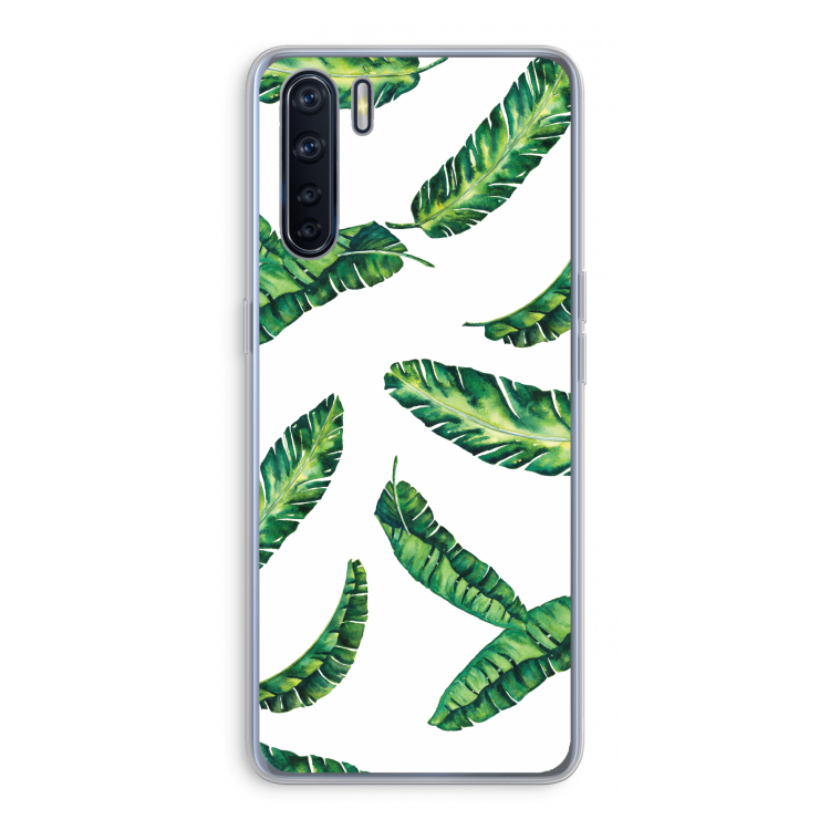 Lange bladeren: Oppo A91 Transparant Hoesje
