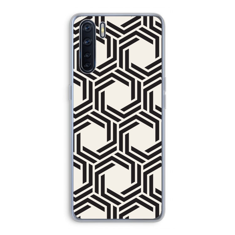 Geometrisch patroon: Oppo A91 Transparant Hoesje