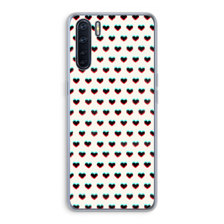 Hartjes: Oppo A91 Transparant Hoesje