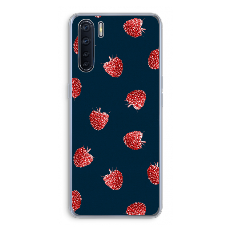 Framboosjes: Oppo A91 Transparant Hoesje