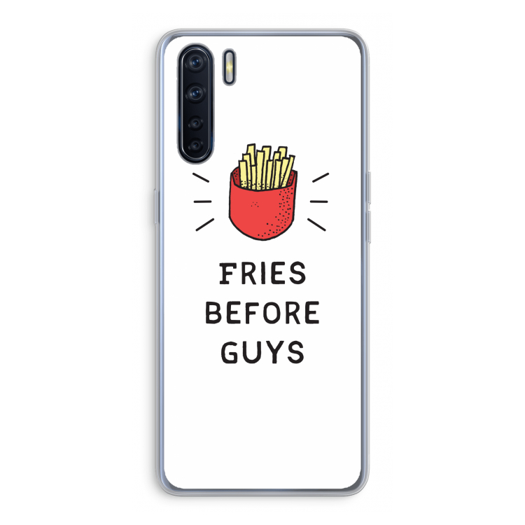Fries before guys: Oppo A91 Transparant Hoesje