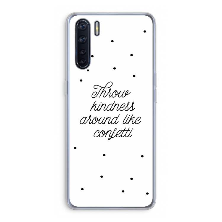 Confetti: Oppo A91 Transparant Hoesje