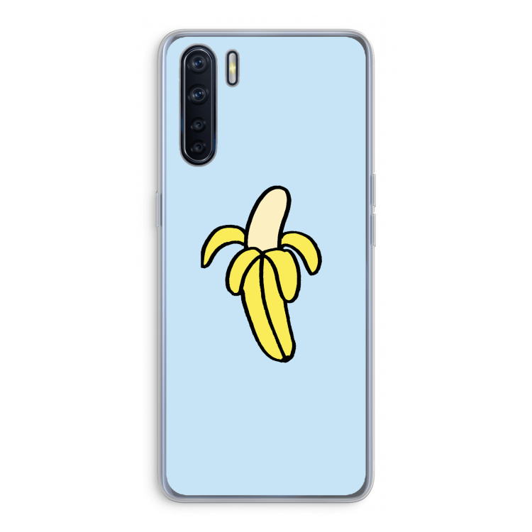 Banana: Oppo A91 Transparant Hoesje