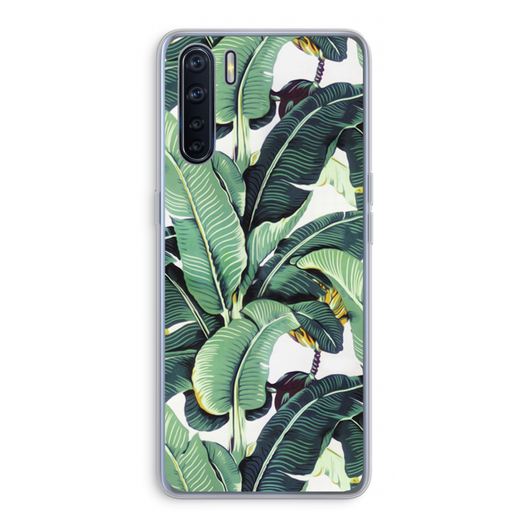 Bananenbladeren: Oppo A91 Transparant Hoesje