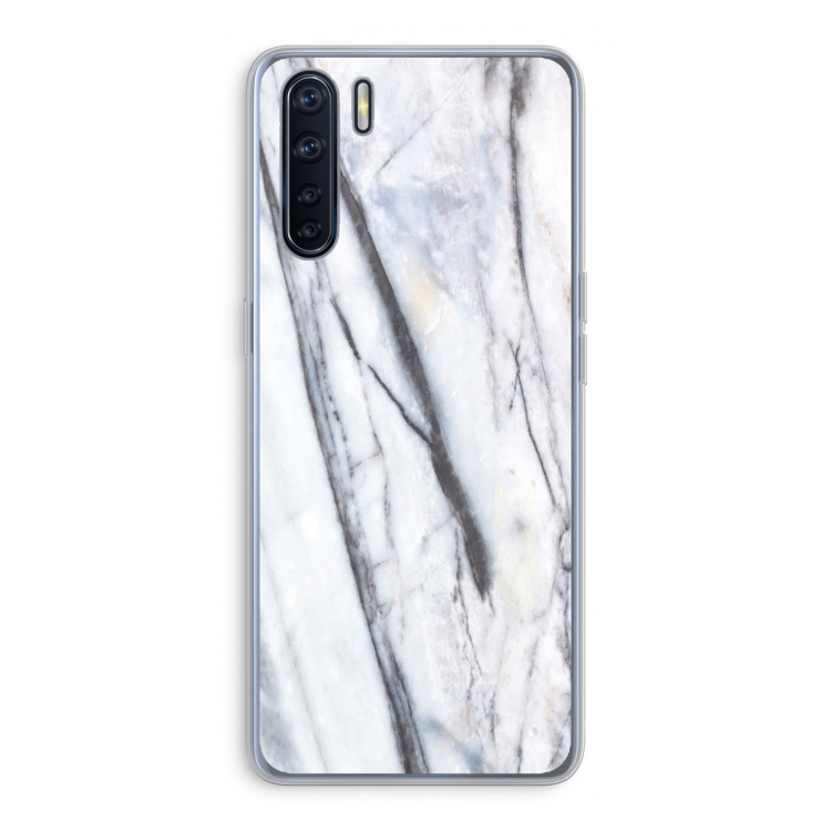 Gestreepte marmer: Oppo A91 Transparant Hoesje
