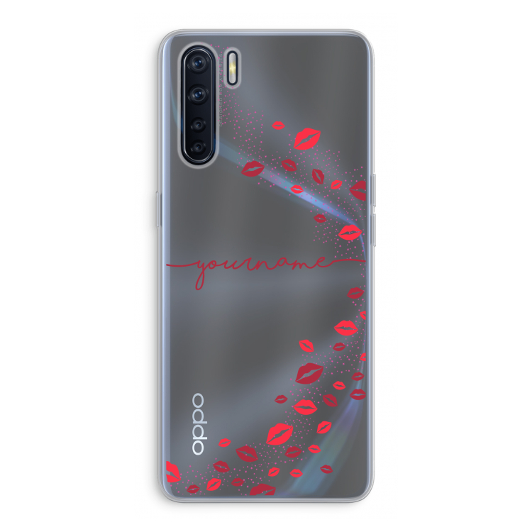 Kusjes: Oppo A91 Transparant Hoesje