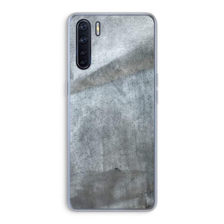 Grey Stone: Oppo A91 Transparant Hoesje