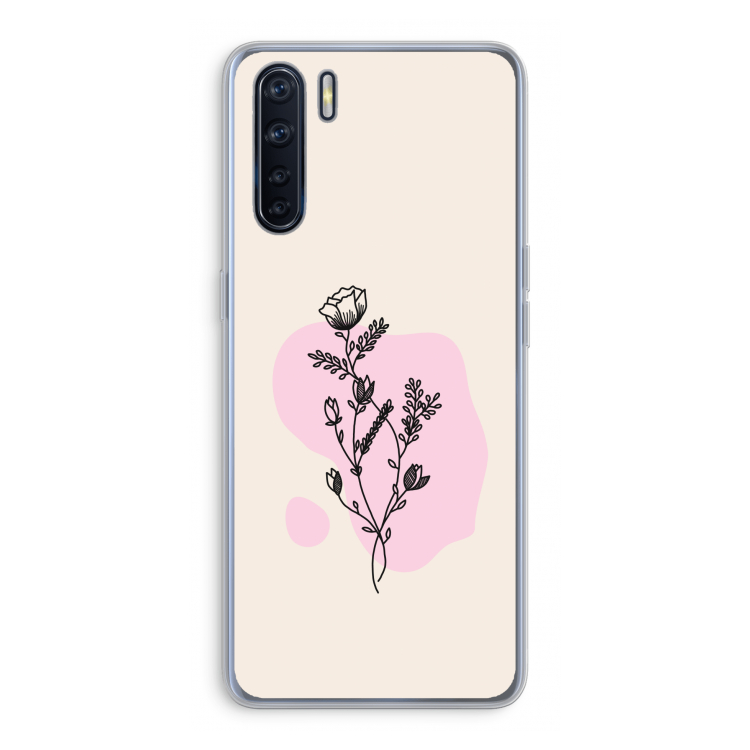 Roses are red: Oppo A91 Transparant Hoesje