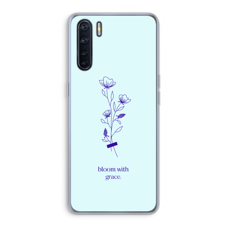 Bloom with grace: Oppo A91 Transparant Hoesje